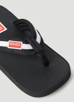 Logo Patch Flip Flops