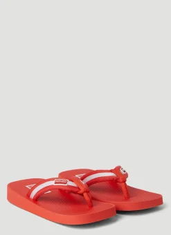 Logo Patch Flip Flops