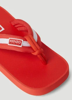 Logo Patch Flip Flops
