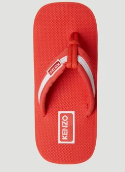 Logo Patch Flip Flops