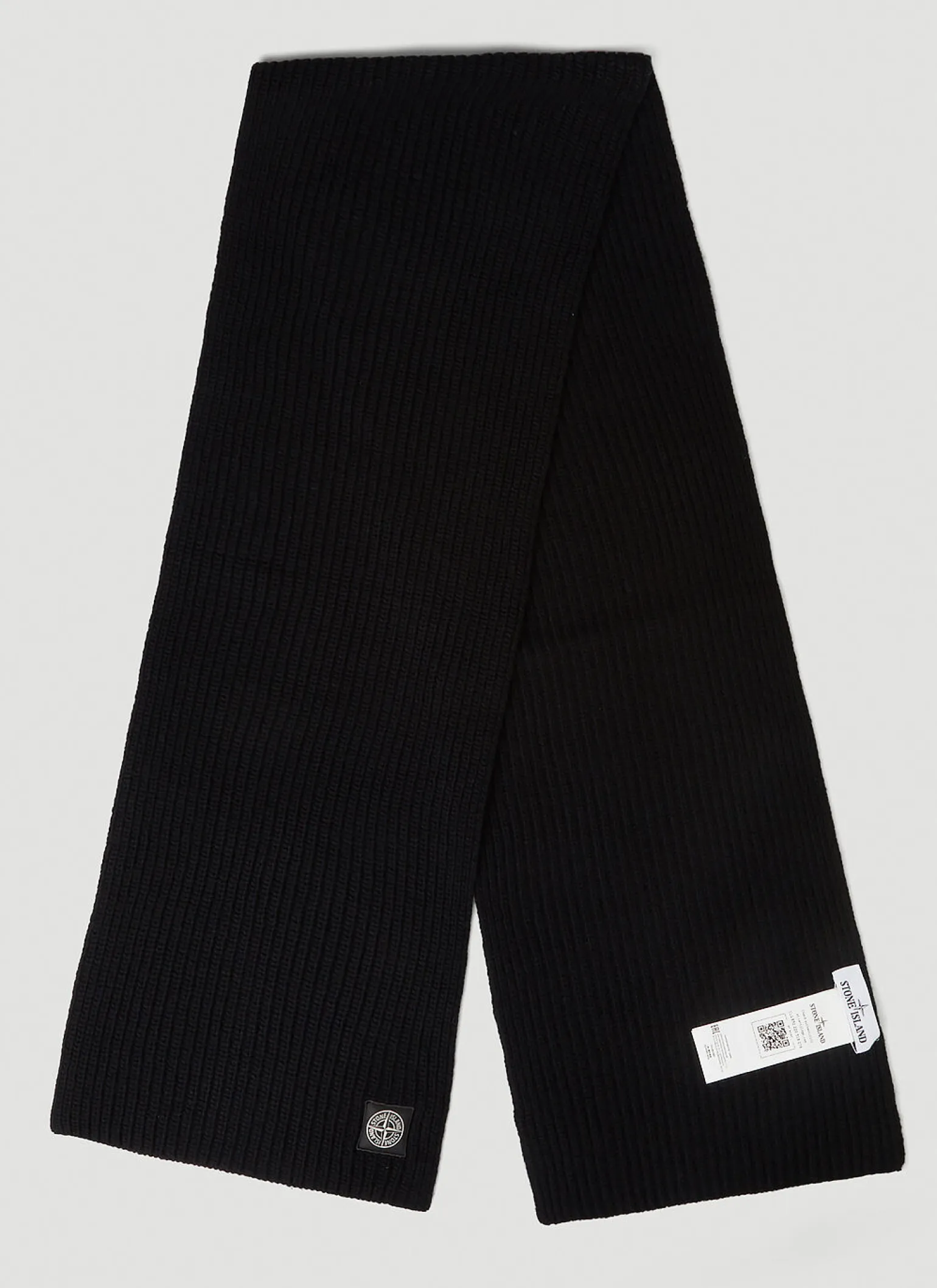 Logo Patch Knit Scarf