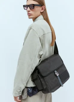 Logo Patch Messenger Bag