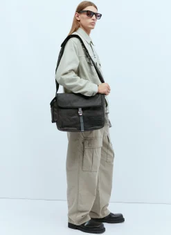 Logo Patch Messenger Bag
