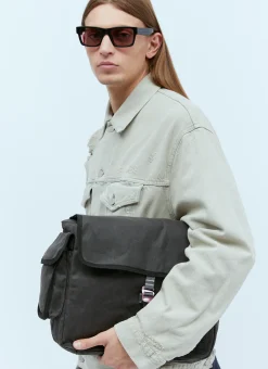 Logo Patch Messenger Bag