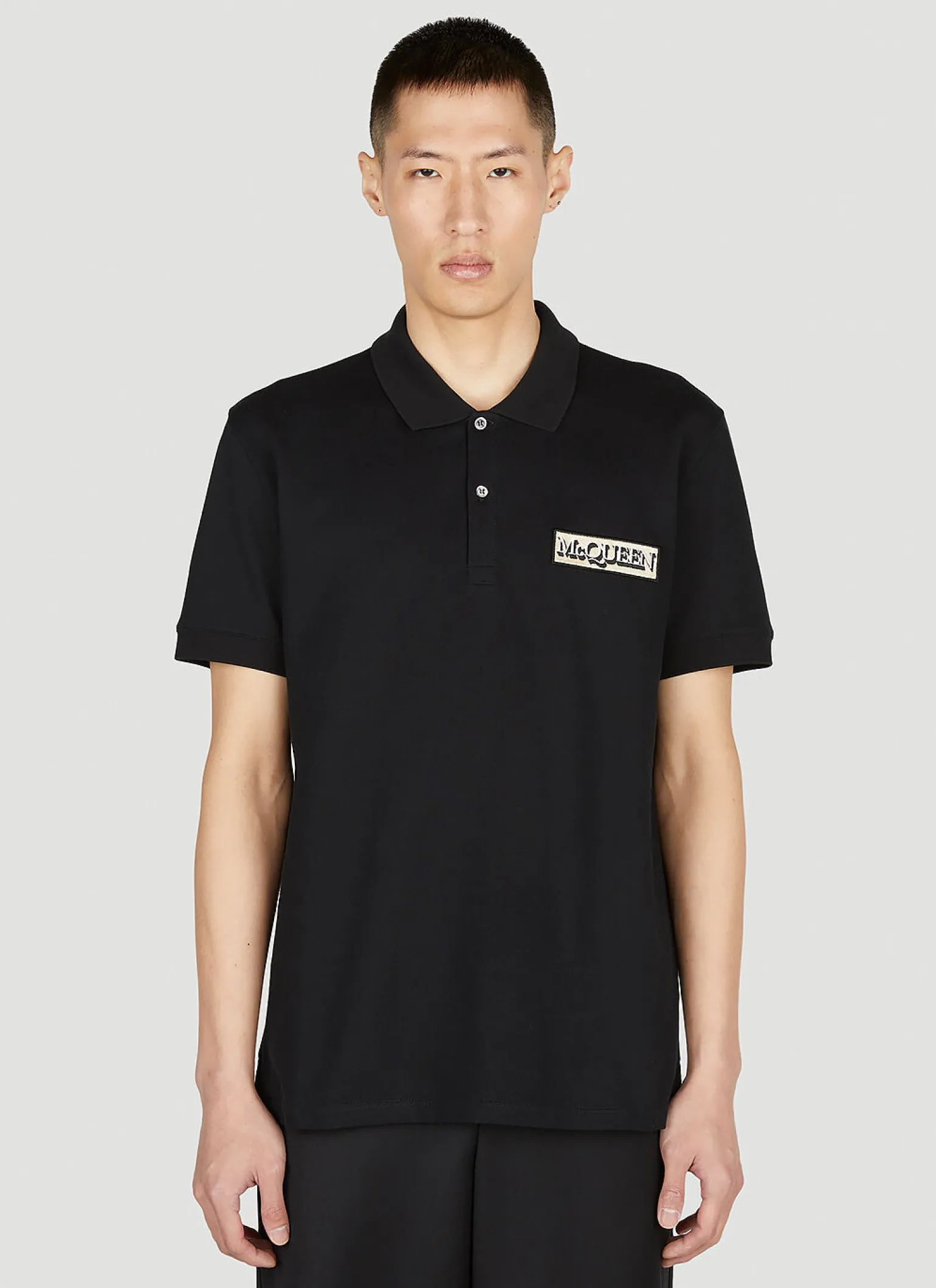 Logo Patch Polo Shirt