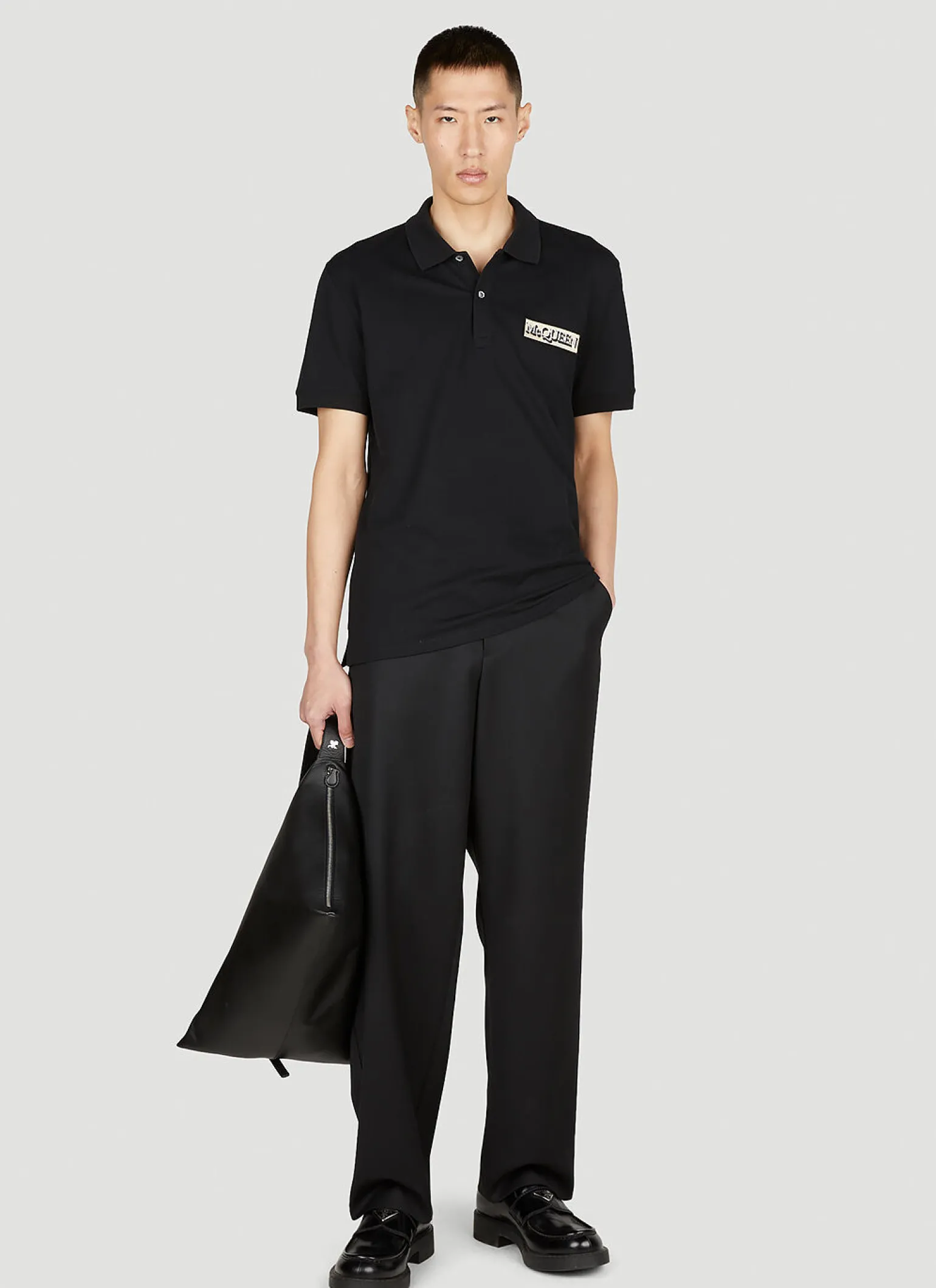 Logo Patch Polo Shirt