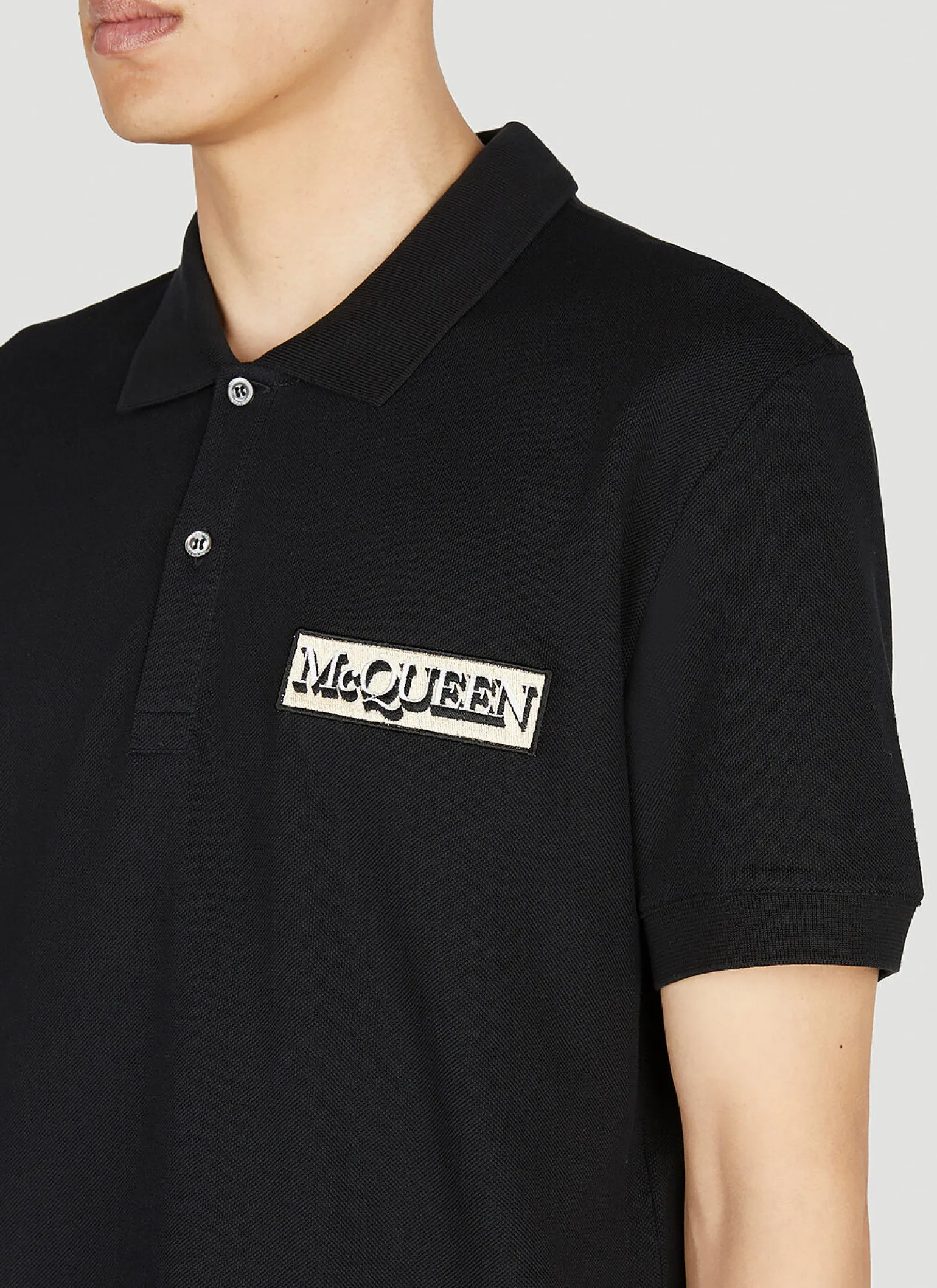 Logo Patch Polo Shirt