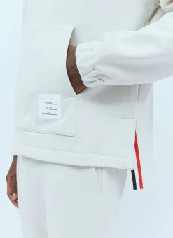 Logo Patch Quarter Zip-Up Sweatershirt