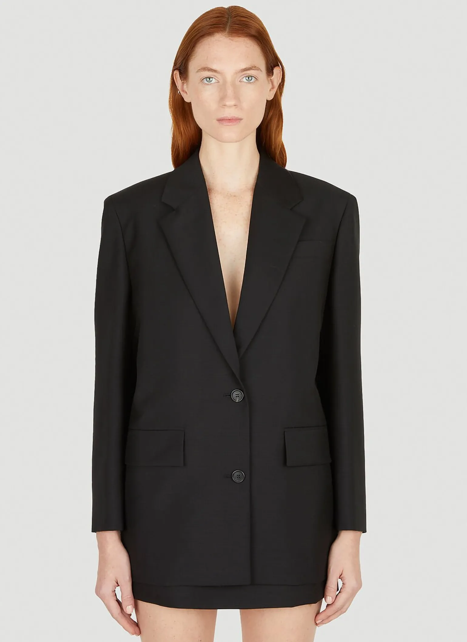 Logo Patch Suit Blazer