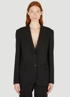 Logo Patch Suit Blazer