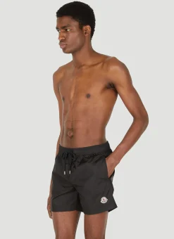 Logo Patch Swim Shorts