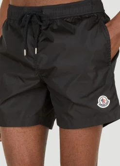 Logo Patch Swim Shorts