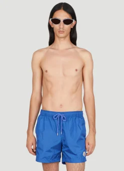 Logo Patch Swim Shorts