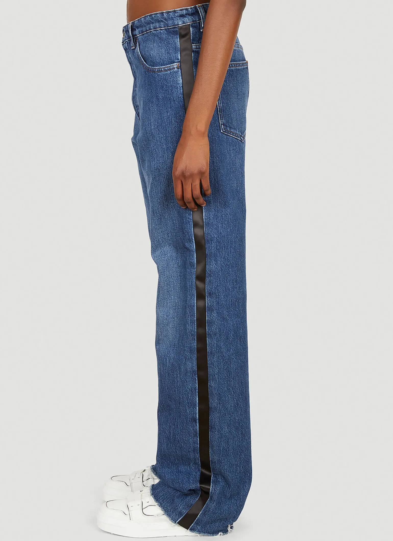 Logo Patch Wide Leg Jeans