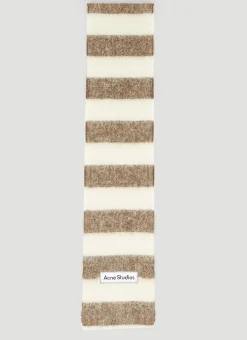Logo Patch Wool Scarf