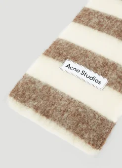 Logo Patch Wool Scarf