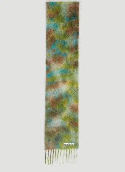 Logo Patch Wool Scarf