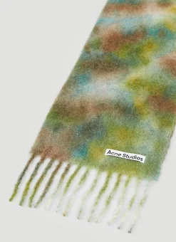 Logo Patch Wool Scarf