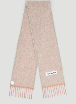 Logo Patch Wool Scarf