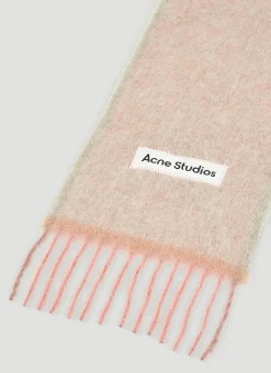 Logo Patch Wool Scarf