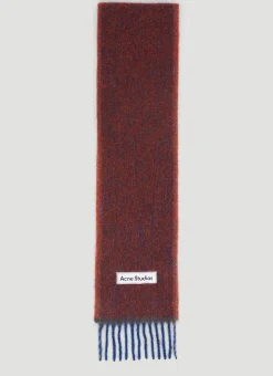 Logo Patch Wool Scarf