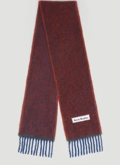 Logo Patch Wool Scarf