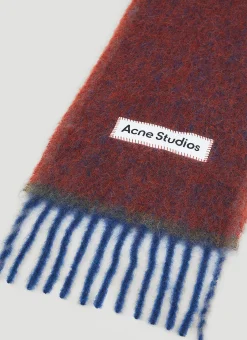 Logo Patch Wool Scarf