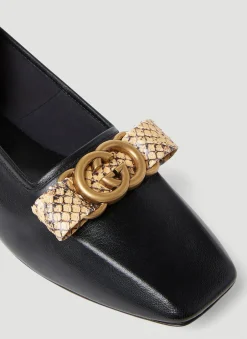 Logo Plaque Ballet Flats
