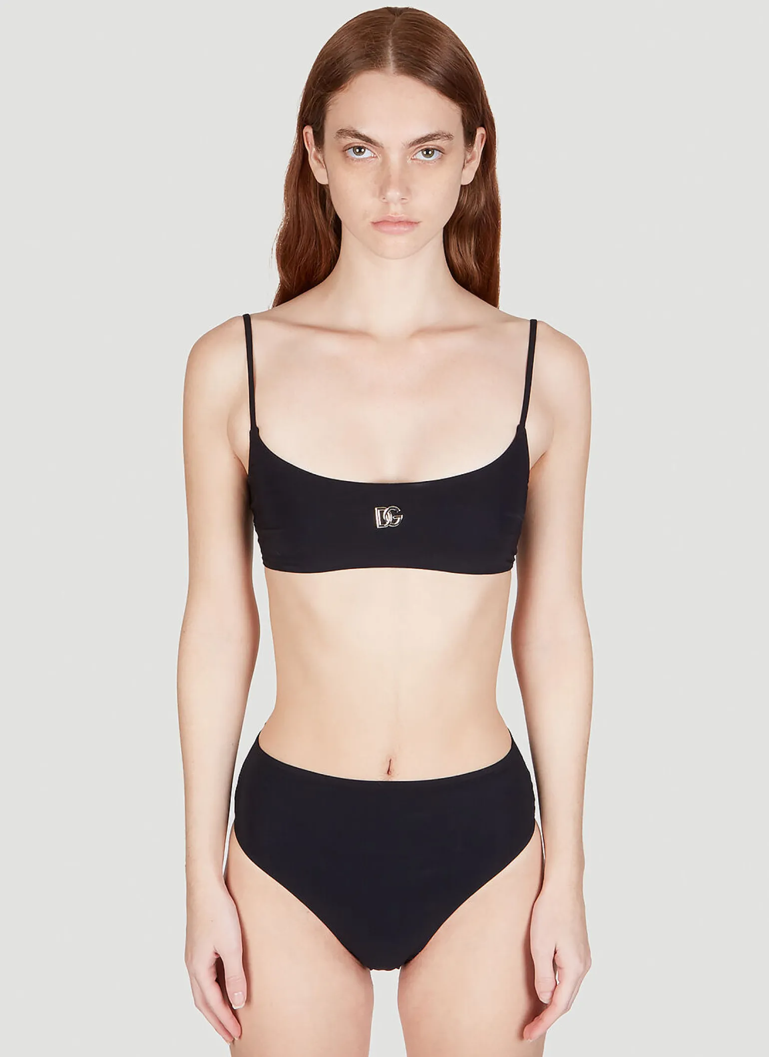 Logo Plaque Bikini Top