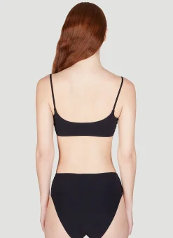 Logo Plaque Bikini Top