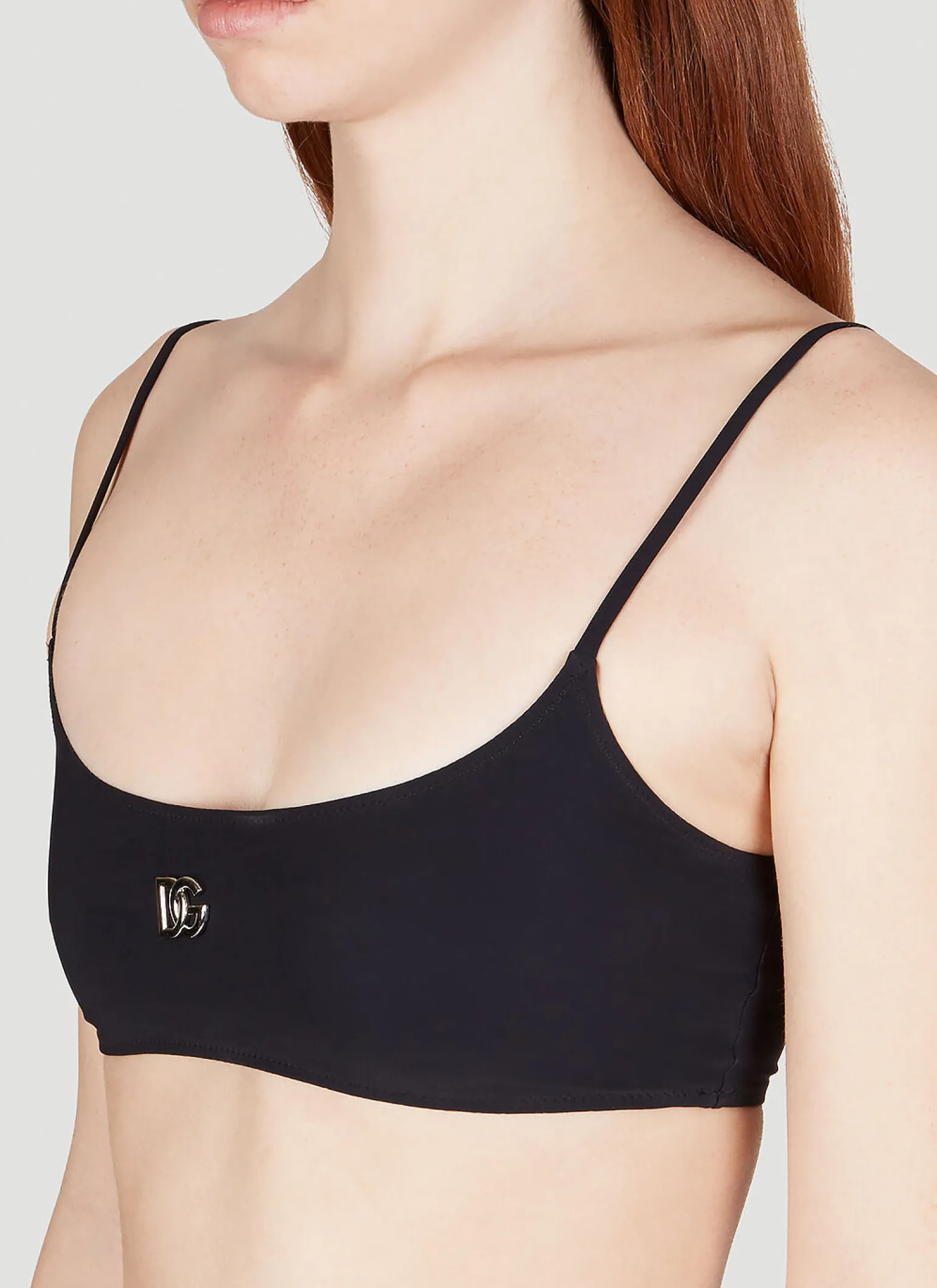 Logo Plaque Bikini Top