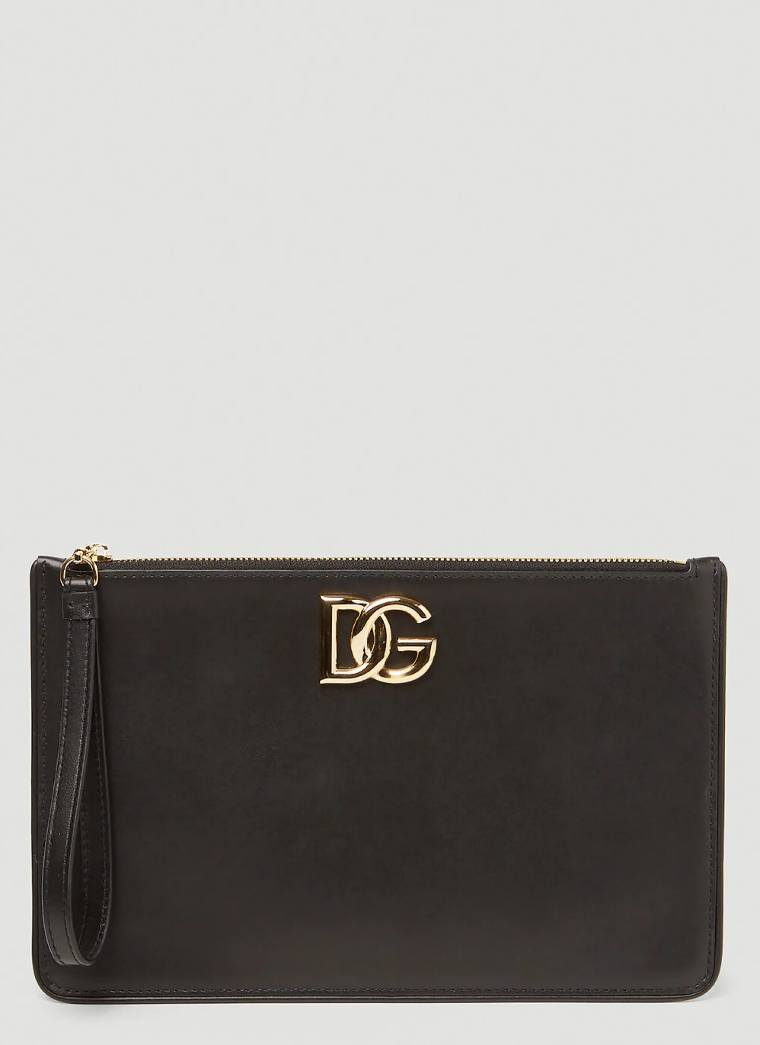 Logo Plaque Clutch Bag