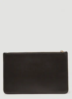 Logo Plaque Clutch Bag