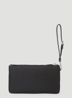 Logo Plaque Clutch Bag