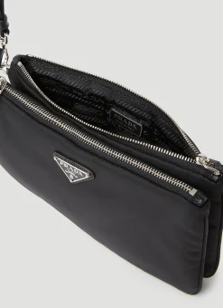 Logo Plaque Clutch Bag