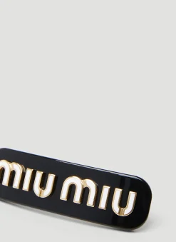 Logo Plaque Hair Clip