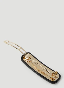 Logo Plaque Hair Clip