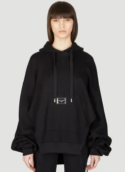 Logo Plaque Hooded Sweatshirt