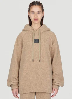 Logo Plaque Hooded Sweatshirt