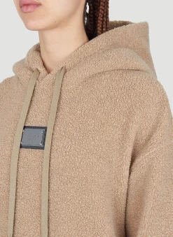 Logo Plaque Hooded Sweatshirt