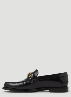Logo Plaque Loafers