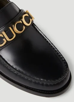 Logo Plaque Loafers