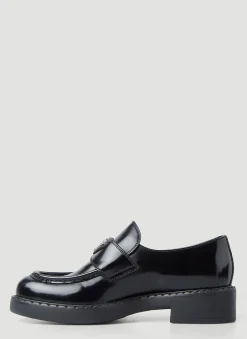 Logo Plaque Loafers