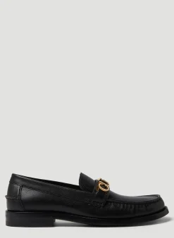 Logo Plaque Loafers