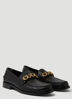 Logo Plaque Loafers