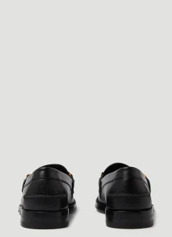 Logo Plaque Loafers