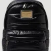 Logo Plaque Padded Backpack