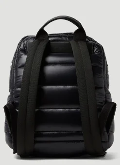 Logo Plaque Padded Backpack