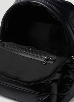 Logo Plaque Padded Backpack