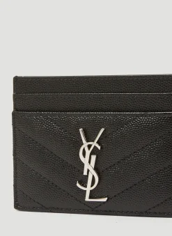 Logo Plaque Quilted Cardholder